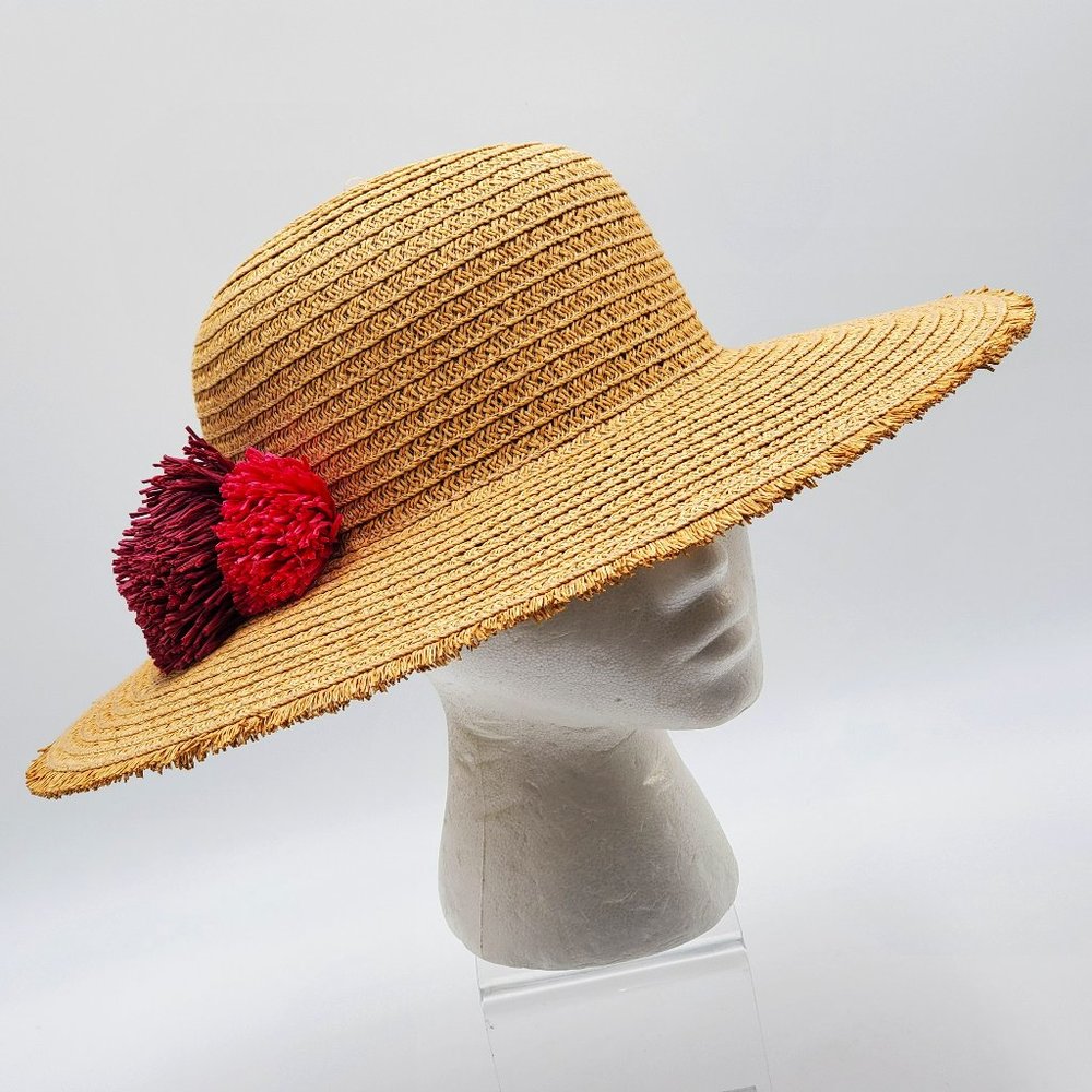 Sonoma Pom-Pom accent, Large Brim, Floppy Hat